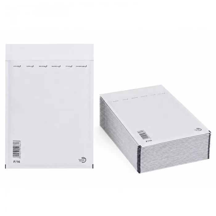 Plicuri Antisoc Din Hartie Dimensiune Interioara 220x340 mm, Dimensiune Exterioara 240 x 350 mm, Culoare Alb, Tip F16, Buc / ...