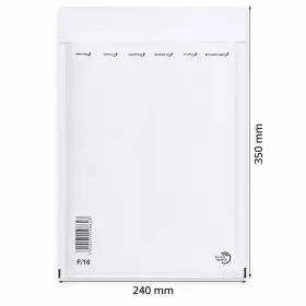Plicuri Antisoc Din Hartie Dimensiune Interioara 220x340 mm, Dimensiune Exterioara 240 x 350 mm, Culoare Alb, Tip F16, Buc / ...