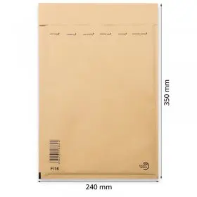 Plicuri Antisoc Din Hartie Dimensiune Interioara 220x340 mm, Dimensiune Exterioara 240 x 350 mm, Culoare Natur, Tip F16, Buc ...