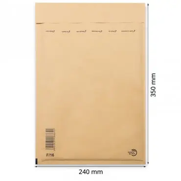 Plicuri Antisoc Din Hartie Dimensiune Interioara 220x340 mm, Dimensiune Exterioara 240 x 350 mm, Culoare Natur, Tip F16, Buc / Pachet 100