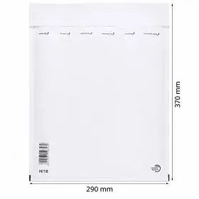 Plicuri Antisoc Din Hartie Dimensiune Interioara 270x360 mm, Dimensiune Exterioara 290 x 370 mm, Culoare Alb, Tip H18, Buc / ...