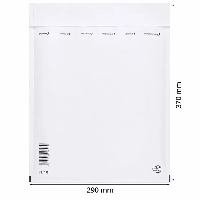 Plicuri Antisoc Din Hartie Dimensiune Interioara 270x360 mm, Dimensiune Exterioara 290 x 370 mm, Culoare Alb, Tip H18, Buc / ...