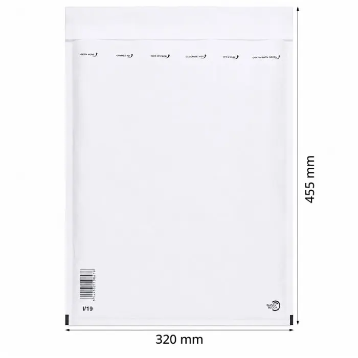 Plicuri Antisoc Din Hartie Dimensiune Interioara 300x445 mm, Dimensiune Exterioara 320 x 455 mm, Culoare Alb, Tip I19, Buc / ...