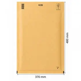 Plicuri Antisoc Din Hartie Dimensiune Interioara 350x470 mm, Dimensiune Exterioara 370 x 480 mm, Culoare Natur, Tip K20, Buc ...