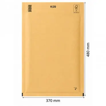 Plicuri Antisoc Din Hartie Dimensiune Interioara 350x470 mm, Dimensiune Exterioara 370 x 480 mm, Culoare Natur, Tip K20, Buc / Pachet 50