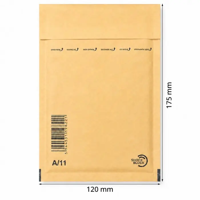 Plicuri Antisoc Din Hartie Dimensiune Interioara 100x165 mm, Dimensiune Exterioara 120 x 175 mm, Culoare Natur, Tip A11, Buc ...