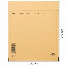 Plicuri Antisoc Din Hartie Dimensiune Interioara 220x265 mm, Dimensiune Exterioara 240 x 275 mm, Culoare Natur, Tip E15, Buc ...