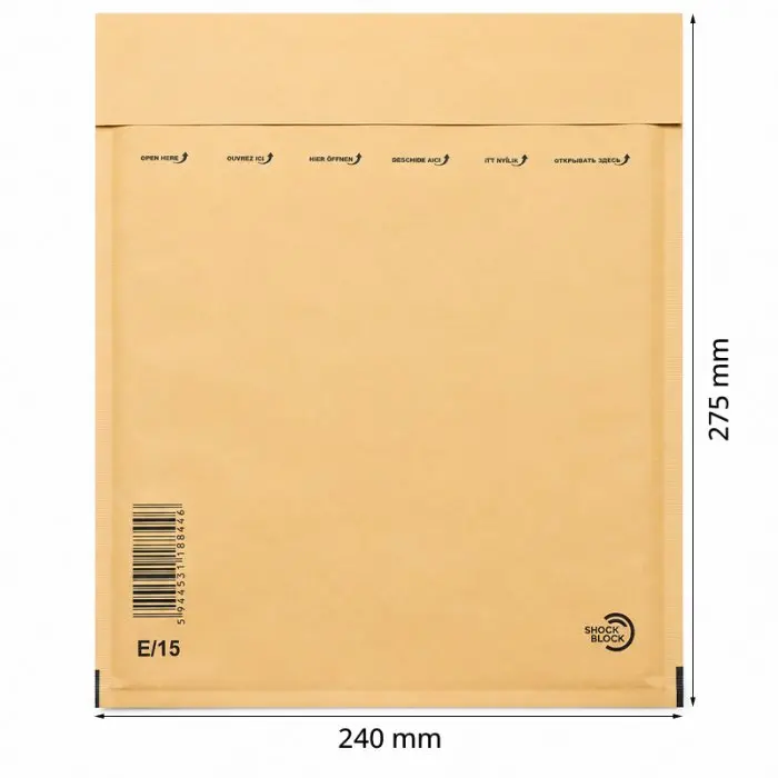 Plicuri Antisoc Din Hartie Dimensiune Interioara 220x265 mm, Dimensiune Exterioara 240 x 275 mm, Culoare Natur, Tip E15, Buc ...