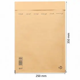 Plicuri Antisoc Din Hartie Dimensiune Interioara 230x340 mm, Dimensiune Exterioara 250 x 350 mm, Culoare Natur, Tip G17, Buc ...
