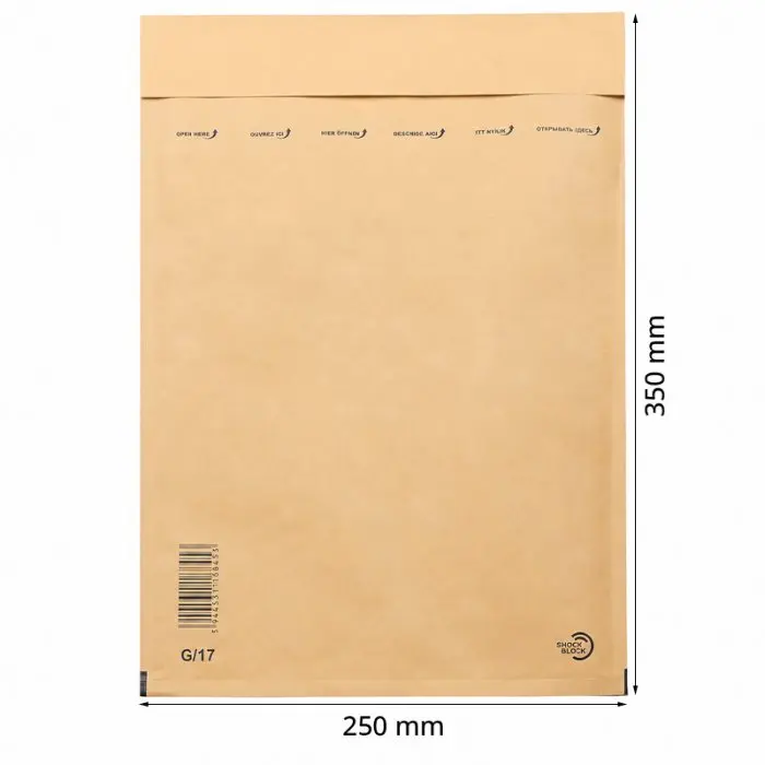 Plicuri Antisoc Din Hartie Dimensiune Interioara 230x340 mm, Dimensiune Exterioara 250 x 350 mm, Culoare Natur, Tip G17, Buc ...