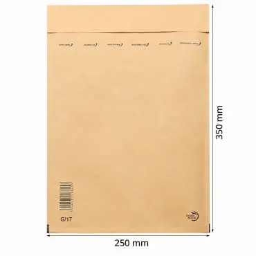 Plicuri Antisoc Din Hartie Dimensiune Interioara 230x340 mm, Dimensiune Exterioara 250 x 350 mm, Culoare Natur, Tip G17, Buc / Pachet 100