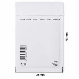 Plicuri Antisoc Din Hartie Dimensiune Interioara 100x165 mm, Dimensiune Exterioara 120 x 175 mm, Culoare Alb, Tip A11, Buc / ...