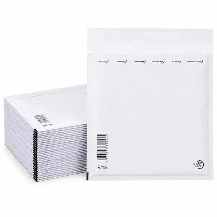 Plicuri Antisoc Din Hartie Dimensiune Interioara 220x265 mm, Dimensiune Exterioara 240 x 275 mm, Culoare Alb, Tip E15, Buc / ...