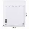 Plicuri Antisoc Din Hartie Dimensiune Interioara 220x265 mm, Dimensiune Exterioara 240 x 275 mm, Culoare Alb, Tip E15, Buc / ...