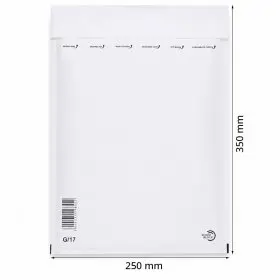 Plicuri Antisoc Din Hartie Dimensiune Interioara 230x340 mm, Dimensiune Exterioara 250 x 350 mm, Culoare Alb, Tip G17, Buc / ...