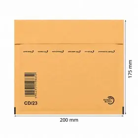 Plicuri Antisoc Din Hartie Dimensiune Interioara 180x165 mm, Dimensiune Exterioara 200 x 175 mm, Culoare Natur, Tip CD DVD, B...