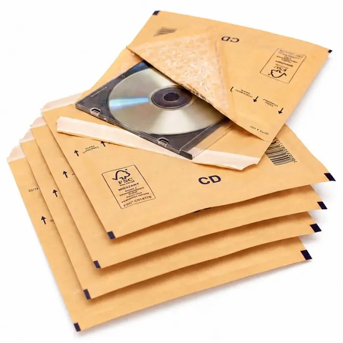 Plicuri Antisoc Din Hartie Dimensiune Interioara 180x165 mm, Dimensiune Exterioara 200 x 175 mm, Culoare Natur, Tip CD DVD, B...
