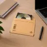 Plicuri Antisoc Din Hartie Dimensiune Interioara 180x165 mm, Dimensiune Exterioara 200 x 175 mm, Culoare Natur, Tip CD DVD, B...