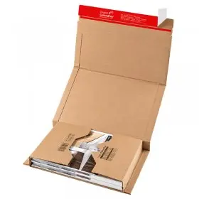 Cutii Autoformare Pentru Carti ColomPac ® Lungime 302 mm, Latime 215 mm, Inaltime 80 mm, Sistem Inchidere Banda dublu adeziva...