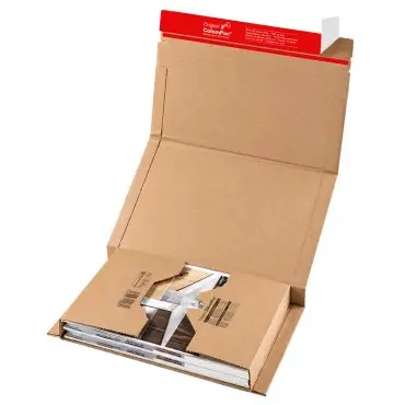 Cutii Autoformare Pentru Carti ColomPac ® Lungime 302 mm, Latime 215 mm, Inaltime 80 mm, Sistem Inchidere Banda dublu adeziva