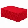 Multicolor Microfiber Cloths, Dimensions 40 x 40 cm, Color Red, Weight 210 g/m2, 10 pcs / Pack