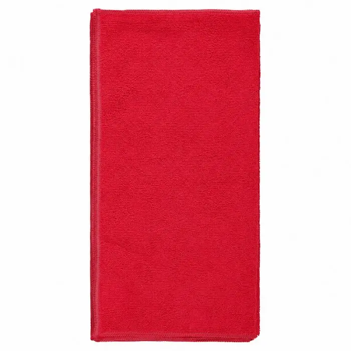 Multicolor Microfiber Cloths, Dimensions 40 x 40 cm, Color Red, Weight 210 g/m2, 10 pcs / Pack