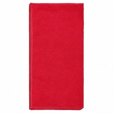 Multicolor Microfiber Cloths, Dimensions 40 x 40 cm, Color Red, Weight 210 g/m2, 10 pcs / Pack