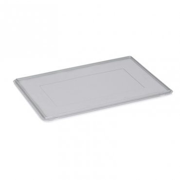 Lid for Euro Crates 600 x 400 x 20 mm, Virgin PP Material, Gray