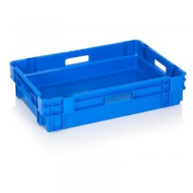 Lada Transport Produse Congelate 600 x 400 x 140 mm, Solida, Material PP Virgin, Albastra-Lazi Pentru Transport