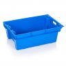 Lada Transport Hima Solida 600 x 400 x 200 mm, Material PP Virgin, Albastra-Lazi Pentru Transport