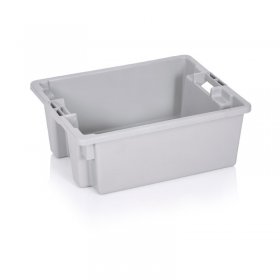 Lada Transport Carne si Peste 500 x 400 x 195 mm, Material PP Virgin, Gri-Lazi Pentru Transport