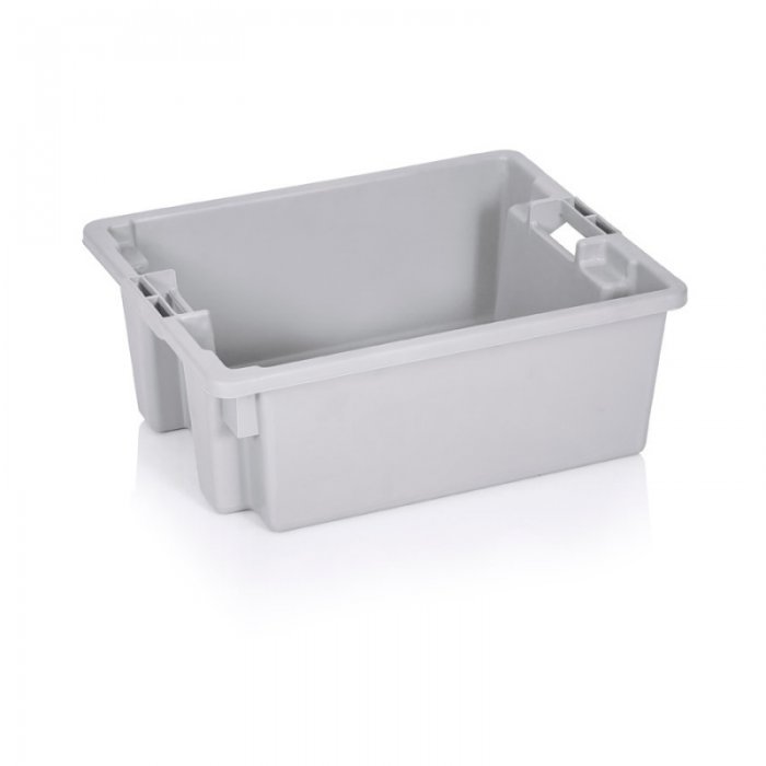 Lada Transport Carne si Peste 500 x 400 x 195 mm, Material PP Virgin, Gri-Lazi Pentru Transport