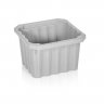 Lada Transport Pentru Lapte 406 x 406 x 265 mm, Material PP Virgin, Gri-Lazi Pentru Transport