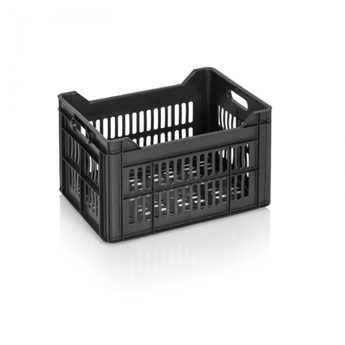 Lada Transport BDS 400 x 300 x 255 mm, Material PP Virgin, Neagra-Lazi Pentru Transport