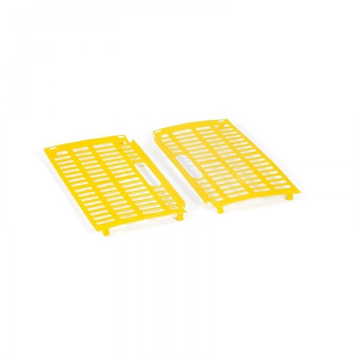 Set De Usi Pentru Lada Pasari VII 420 x 230 x 13 mm, Material PP Virgin, Galben/Albastru-Lazi Pentru Transport