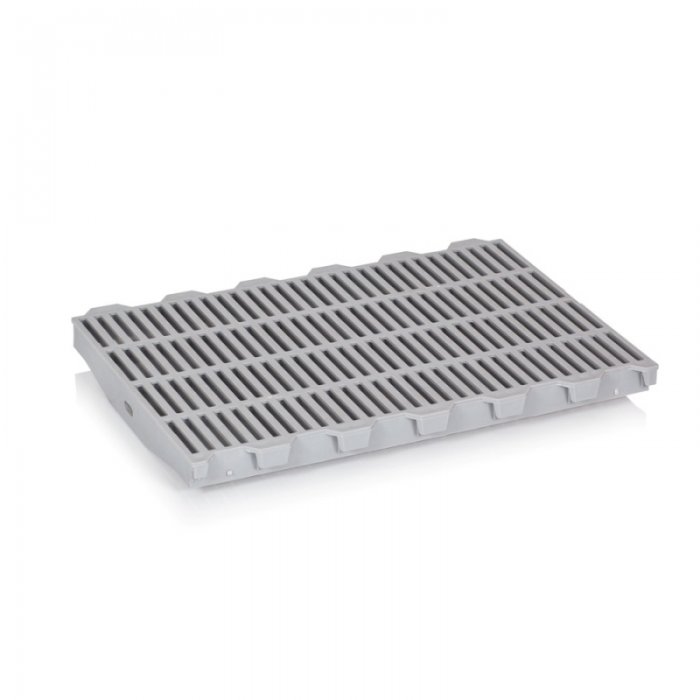 Gratar Pentru Racire 600 x 400 x 40 mm, Material PP Virgin, Gri-Lazi Pentru Transport
