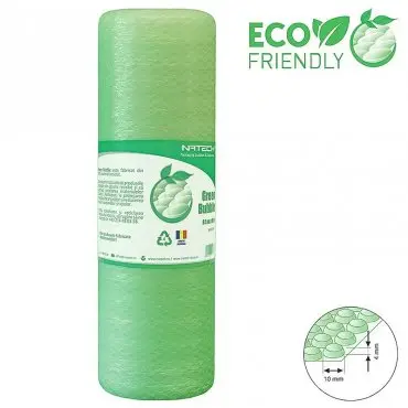 Folie Cu Bule Mici Eco Friendly Latime 1200 mm, Lungime 100 m, Straturi 2, Grosime 40 my, Culoare Verde