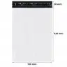 Standard Courier Bags A3, 310 x 420 mm, 50 mm Flap, White / Black, Set of 50