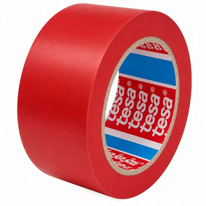 Banda Adeziva Pentru Marcare TESA 33 m x 50 mm, Culoare Rosu-Benzi Adezive Si Adezivi