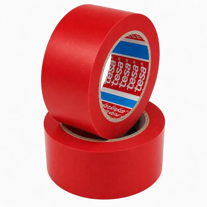 Banda Adeziva Pentru Marcare TESA 33 m x 50 mm, Culoare Rosu-Benzi Adezive Si Adezivi