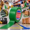Banda Adeziva Pentru Marcare TESA 33 m x 50 mm, Culoare Verde-Benzi Adezive Si Adezivi