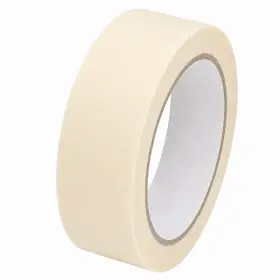 Banda Adeziva Mascare Lungime 45 m, Latime 25 mm, Temp Max °C 50, Material Hartie, Culoare Alb-Benzi Adezive Din Hartie