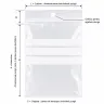 Pungi Plastic Cu Fermoar Ziplock Si Benzi De Scriere 160 x 220 mm, 50 My, Buc / Pachet 50-Pungi Cu Inchidere Zip Sau Slider