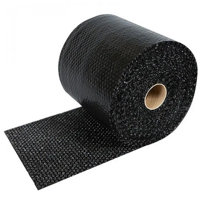 Folie Cu Bule Mici Neagra Latime 900 mm, Lungime 100 m, Straturi 2, Grosime 70 my-Folie Cu Bule De Aer Mici