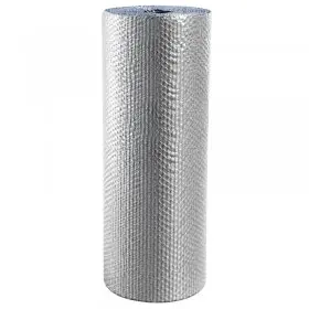Folie Cu Bule Mici Aluminizata Latime 1000 mm, Lungime 50 m, Straturi 3, Grosime 60 my, Culoare Argintiu-Folie Cu Bule De Aer...