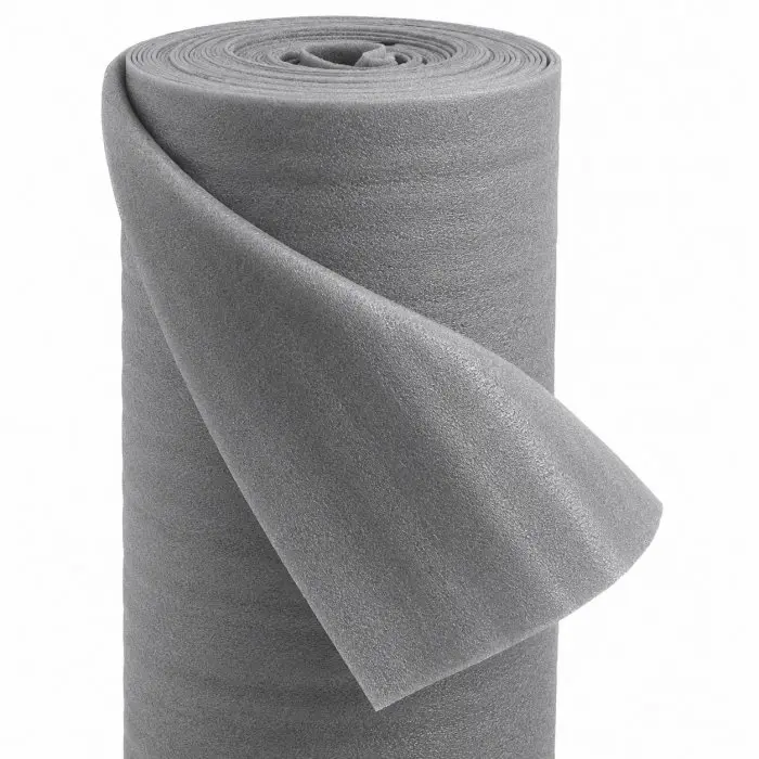 Expanded Polyethylene Underlay Film for Flooring, Length 150 m, Width 1000 mm, Thickness 2 mm, Gray