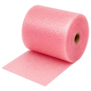 Folie Cu Bule Mici Roz Latime 300 mm, Lungime 100 m, Straturi 2, Grosime 60 my