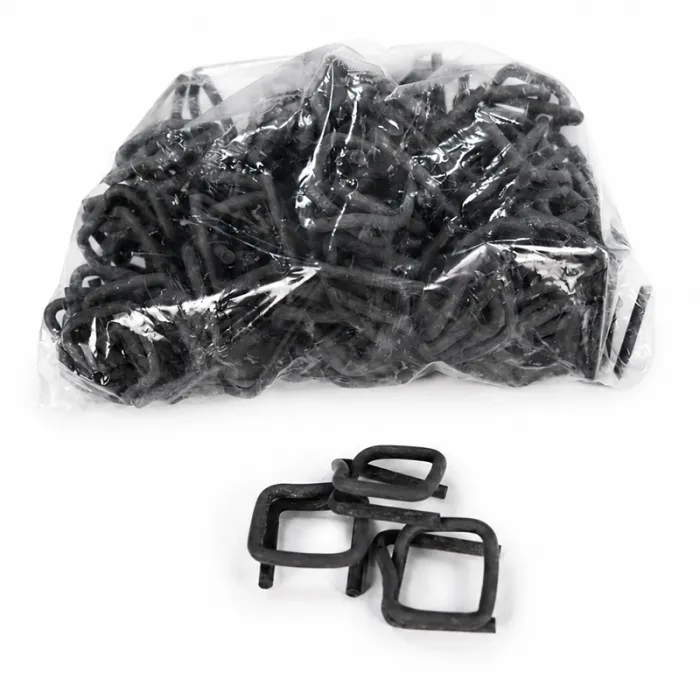 Set Banda PES 16 mm, 450 KGF, 200 m, Cutie Dispenser cu Derulare + 80 Cleme Fosfatate-Banda PES