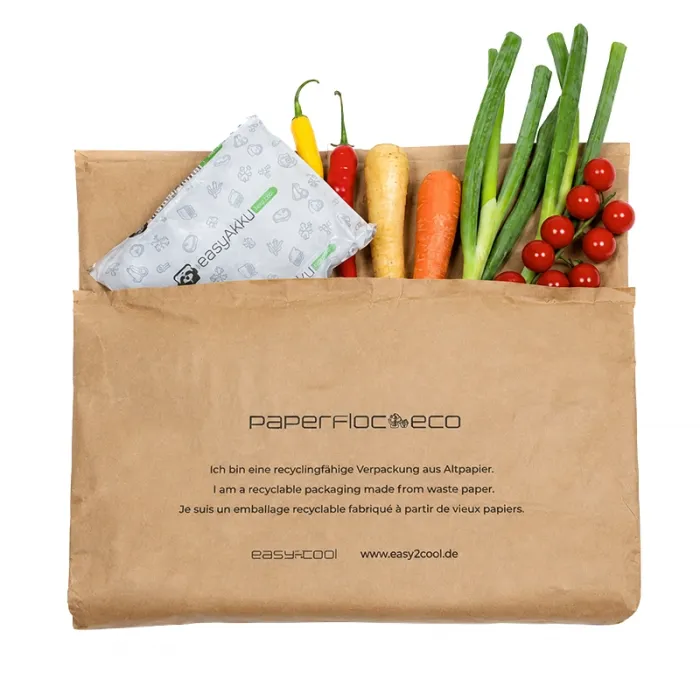 Kit Termoizolant Cutie + Plic Termo + Sigiliu de Inchidere, Paperfloc Eco-System P25, Volum 25l-Cutii Termo Fresh Pentru Prod...