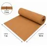 Izolator Pluta Naturala ECO, 10 m²/rola Lungime 10 m, Latime 1 m, Grosime 2 mm, Culoare Maro-Ambalaje Ecologice